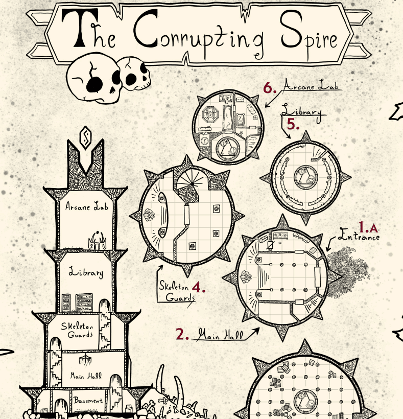 Hand drawn map preview